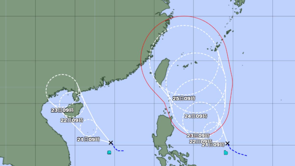 [問卦] 天氣／24小時內可能「雙颱共舞」　日本