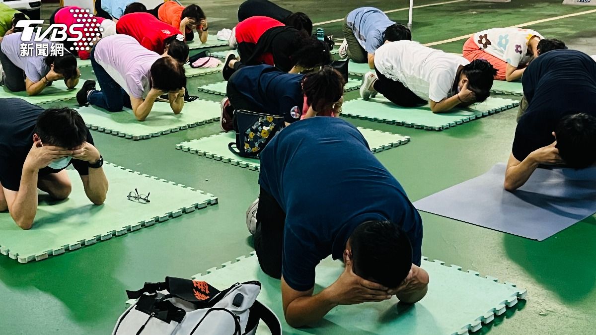 民眾演練避難（圖／陳祁 攝）