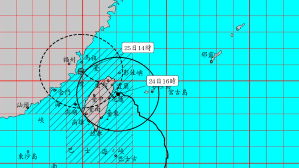 Schools, work brace for closure as Typhoon Gaemi intensifies (Courtesy of the CWA) CWA: Typhoon Gaemi could trigger two-day shutdown