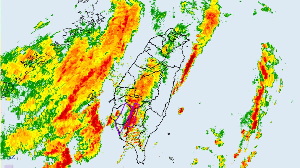 氣象署發布大雷雨即時訊息。（圖／氣象署）