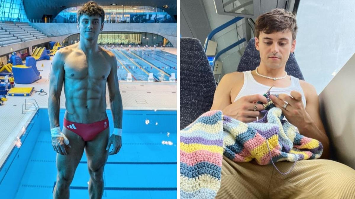 戴利首日就開啟編織模式。（資料照／翻攝自 IG tomdaley）