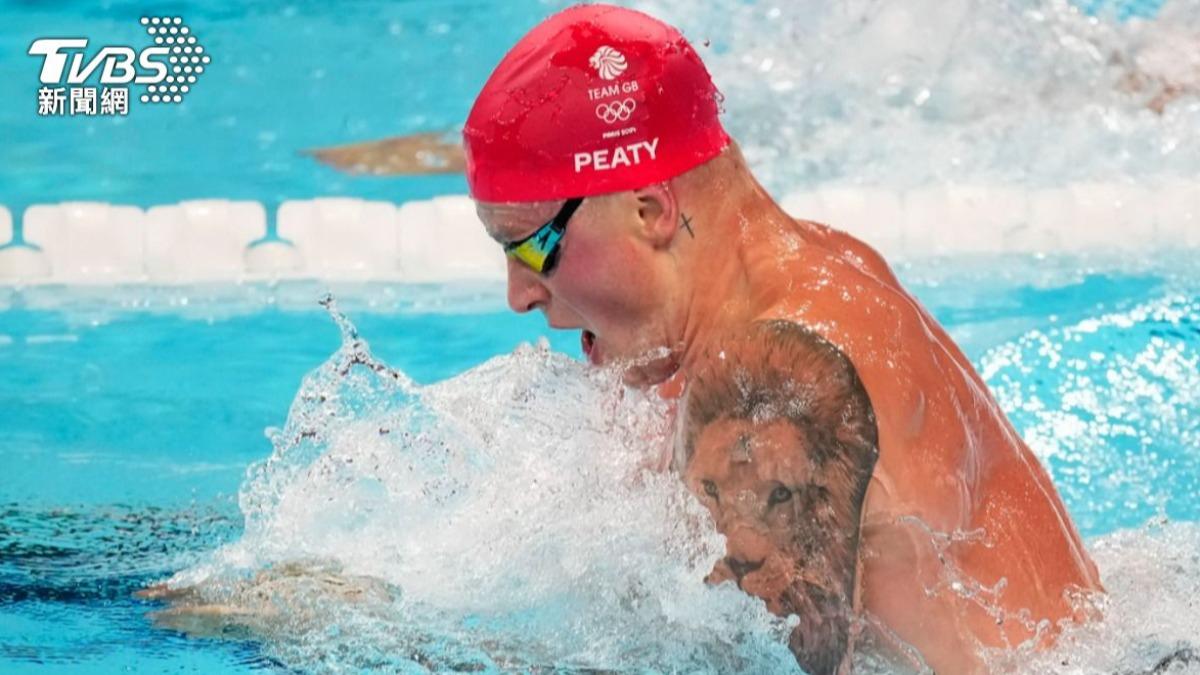 英國游泳名將皮提（Adam Peaty）錯失金牌還確診。（圖／達志影像美聯社）