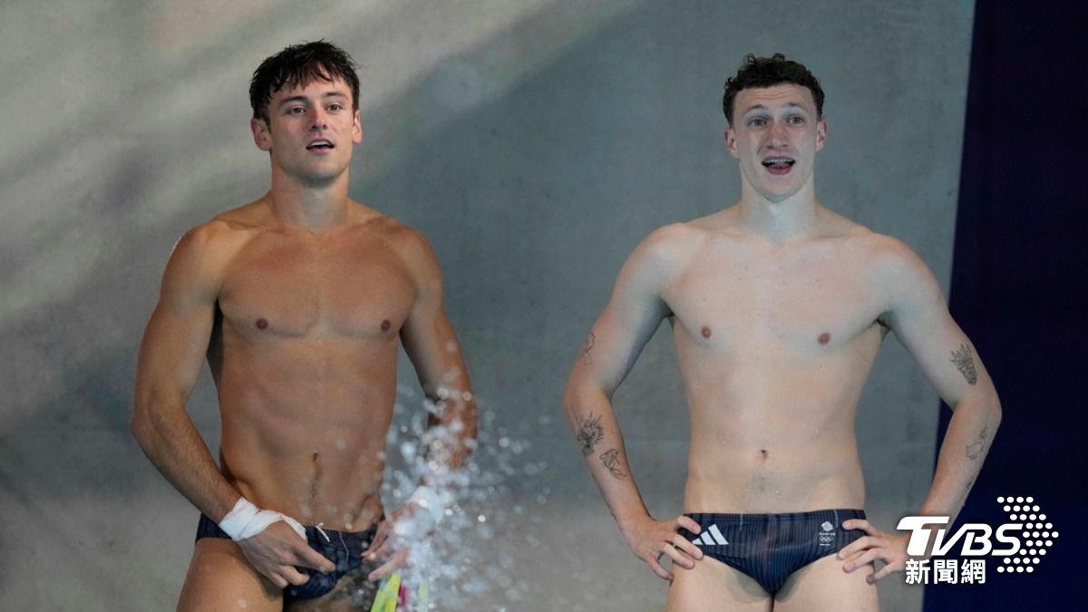 圖左戴利「Tom Daley」、圖右威廉斯「Noah Williams」。(圖／達志影像美聯社)