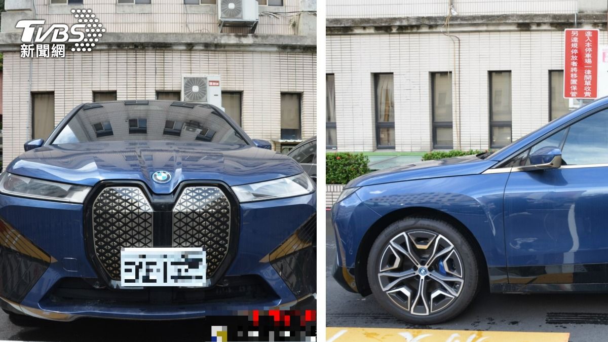 BMW的純電休旅車相當吸睛。（圖／TVBS）