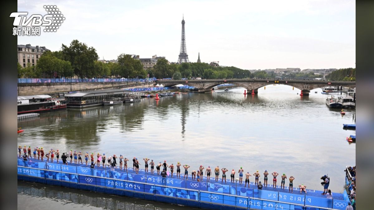 塞納河（River Seine）水質不斷引發質疑。（圖／達志影像美聯社）