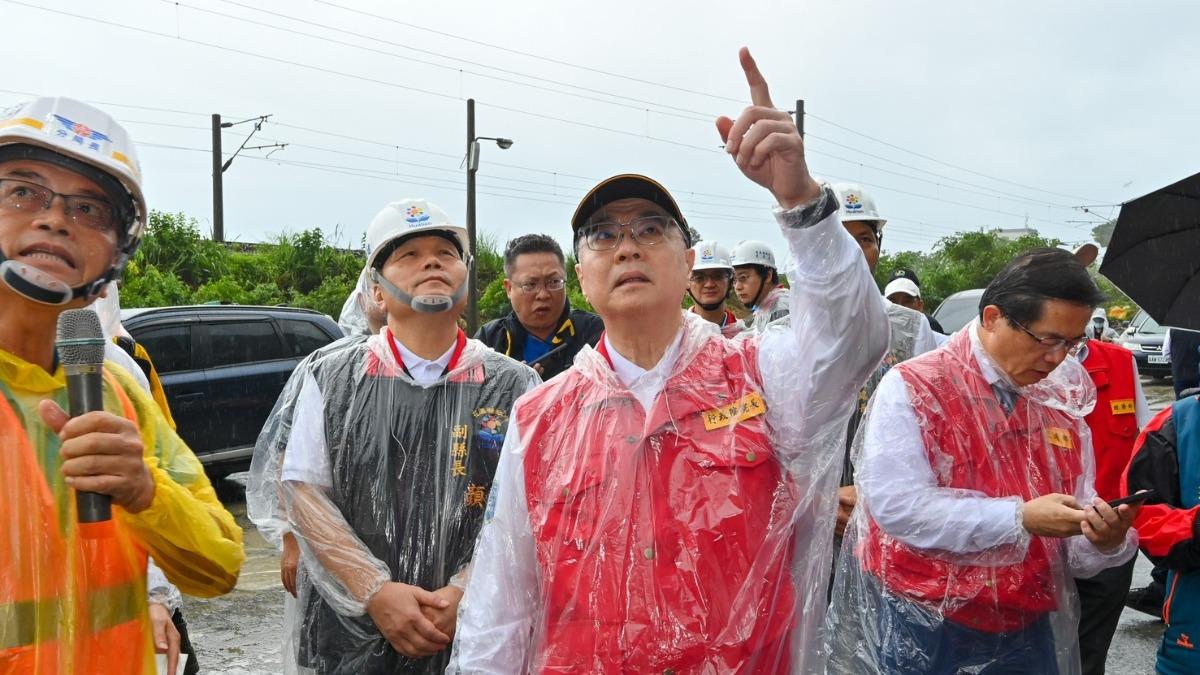 行政院長卓榮泰日前前往勘災。（圖／行政院提供）