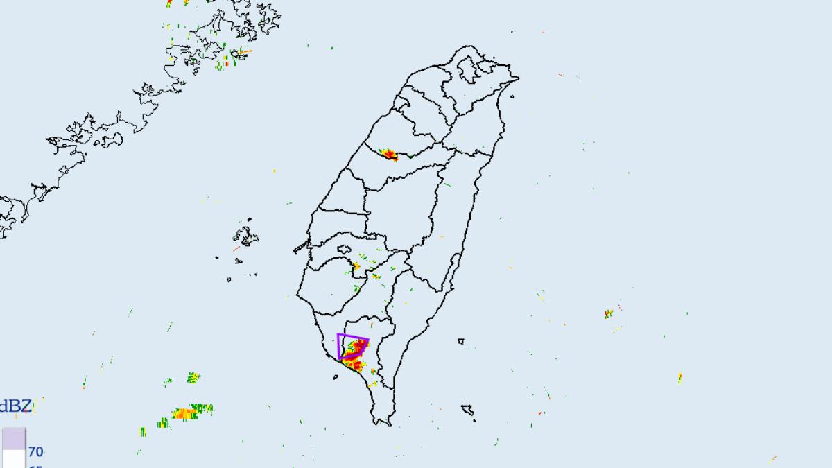 氣象署發布大雷雨即時訊息。（圖／氣象署）