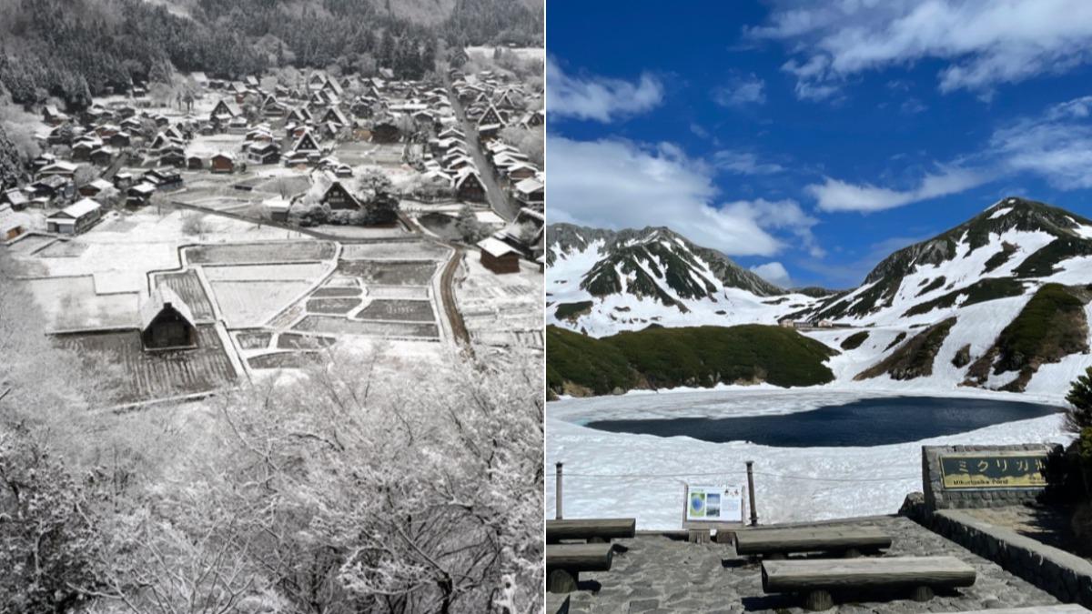 日本知名旅遊雜誌列5個必去景點。（圖／翻攝自白川鄉官方網站、 FB Japan Alps Tateyama Kurobe Alpine Route）