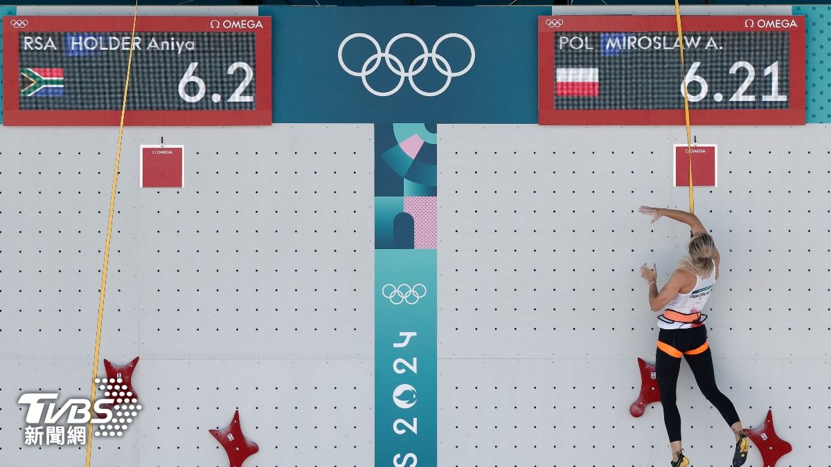 攀登速度賽，頂尖的女子運動員通常可以在7秒鐘內完成。(圖／達志影像路透社)