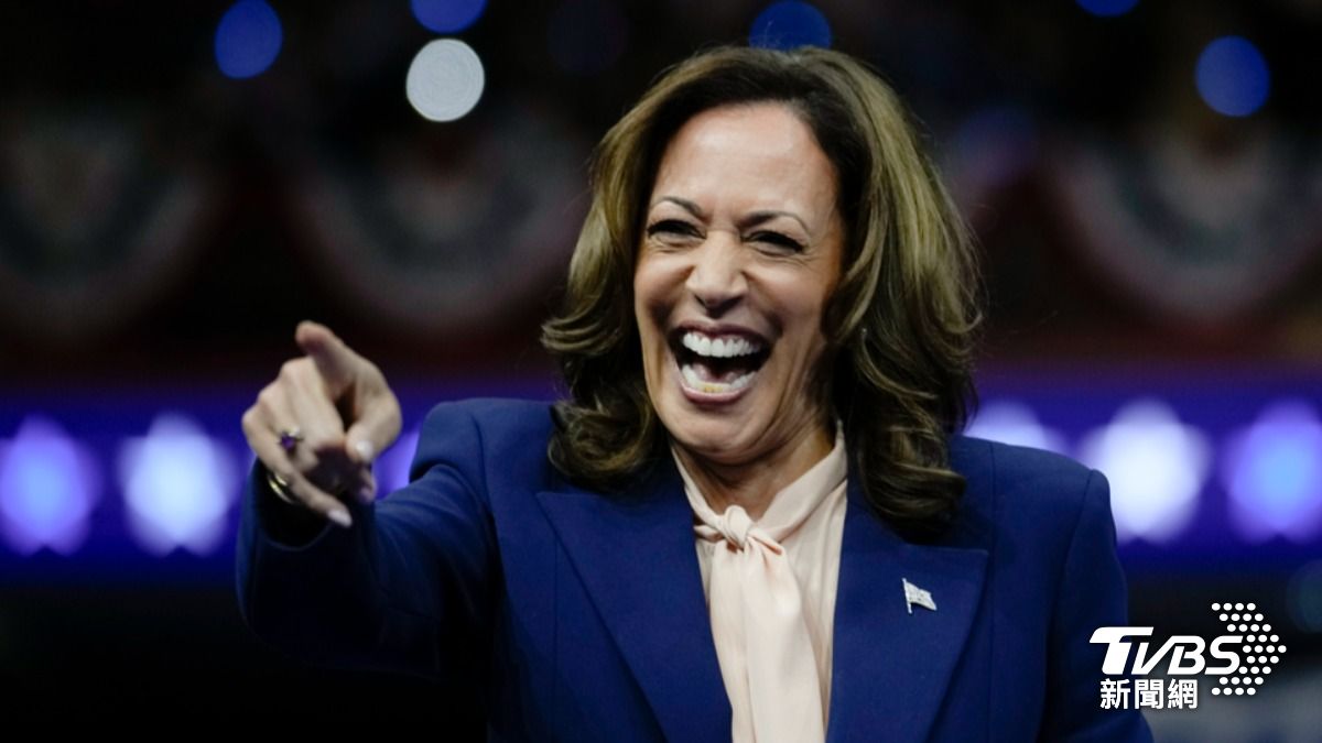 美國副總統賀錦麗角逐2024總統大選。（圖／達志影像美聯社）