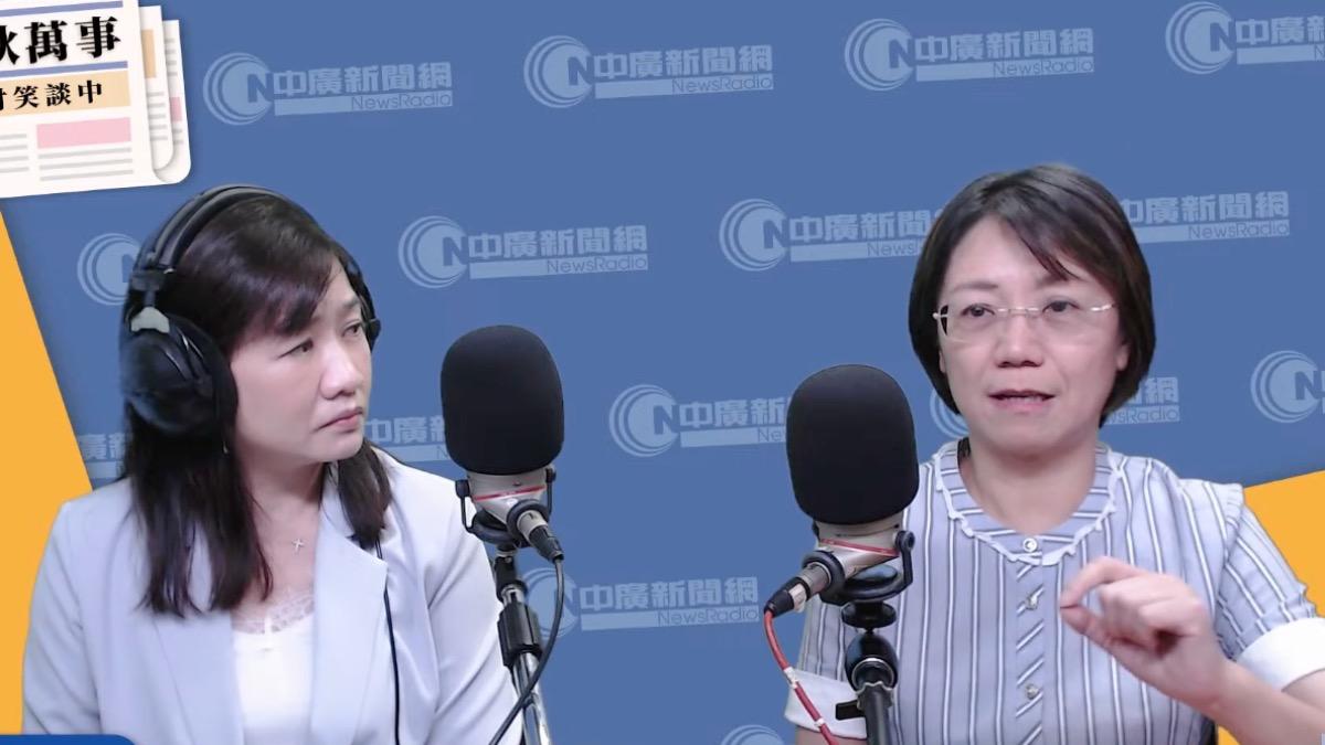 因為一句「中國人的驕傲」遭罵翻，翁曉玲（右）堅持自己沒錯。（圖／翻攝中廣新聞網YT）