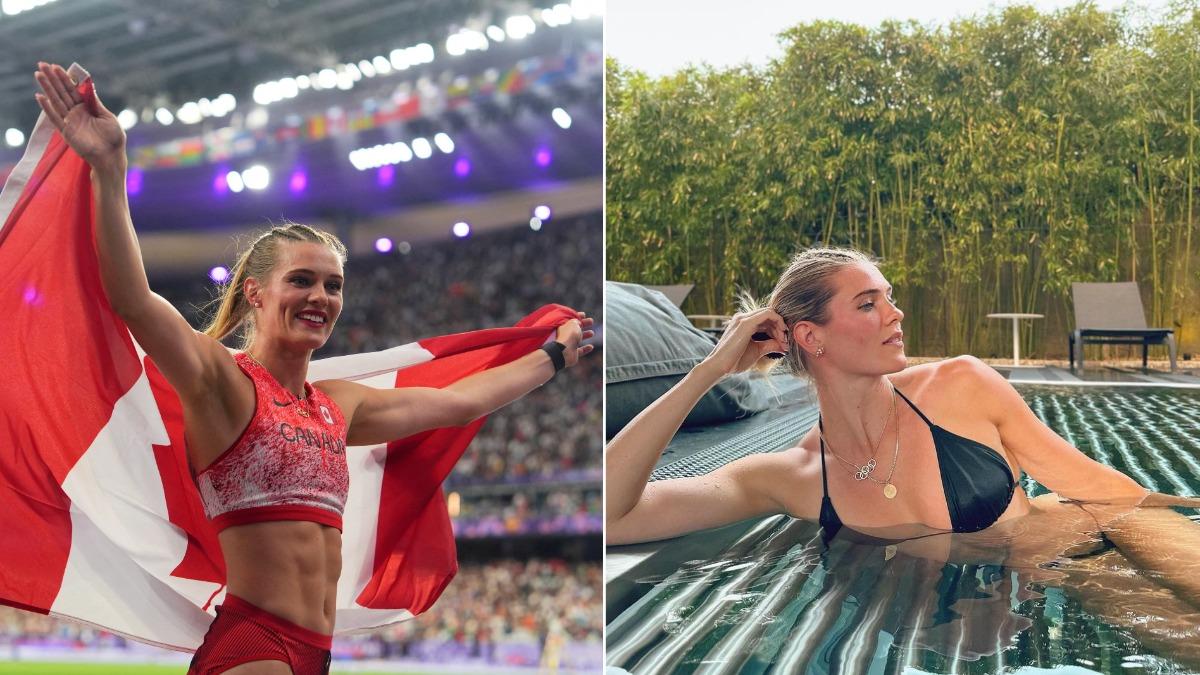 在奧運奪下女子撐竿跳銅牌的紐曼除了表現精彩，私底下還有在成人平台經營帳號。（圖／達志影像路透社、翻攝自Instagram@alyshanewman）