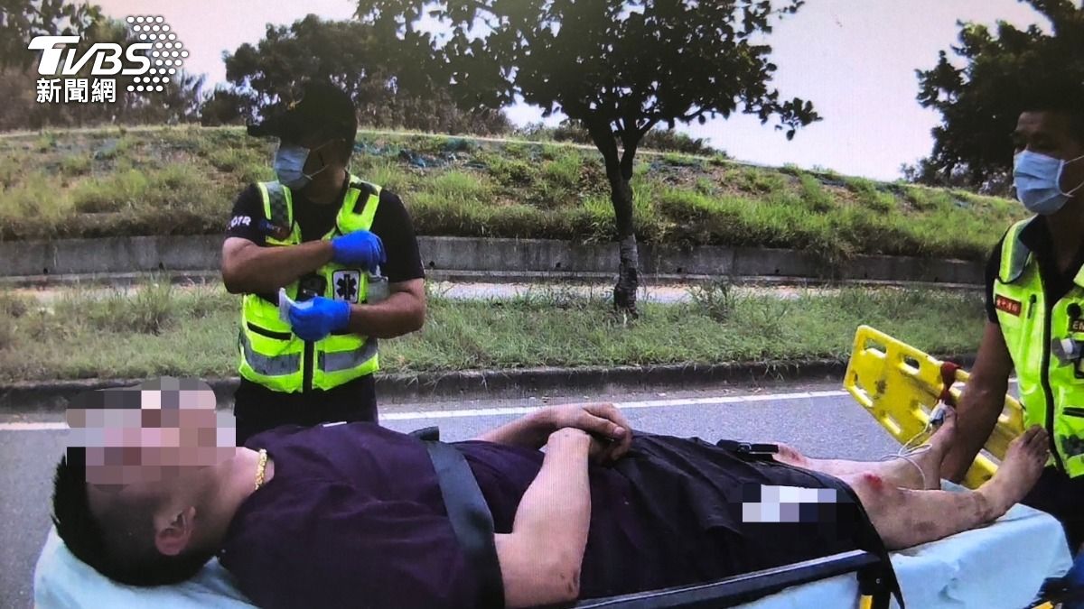 台中市大里區昨（7）日發生一起驚悚事件。（圖／TVBS）