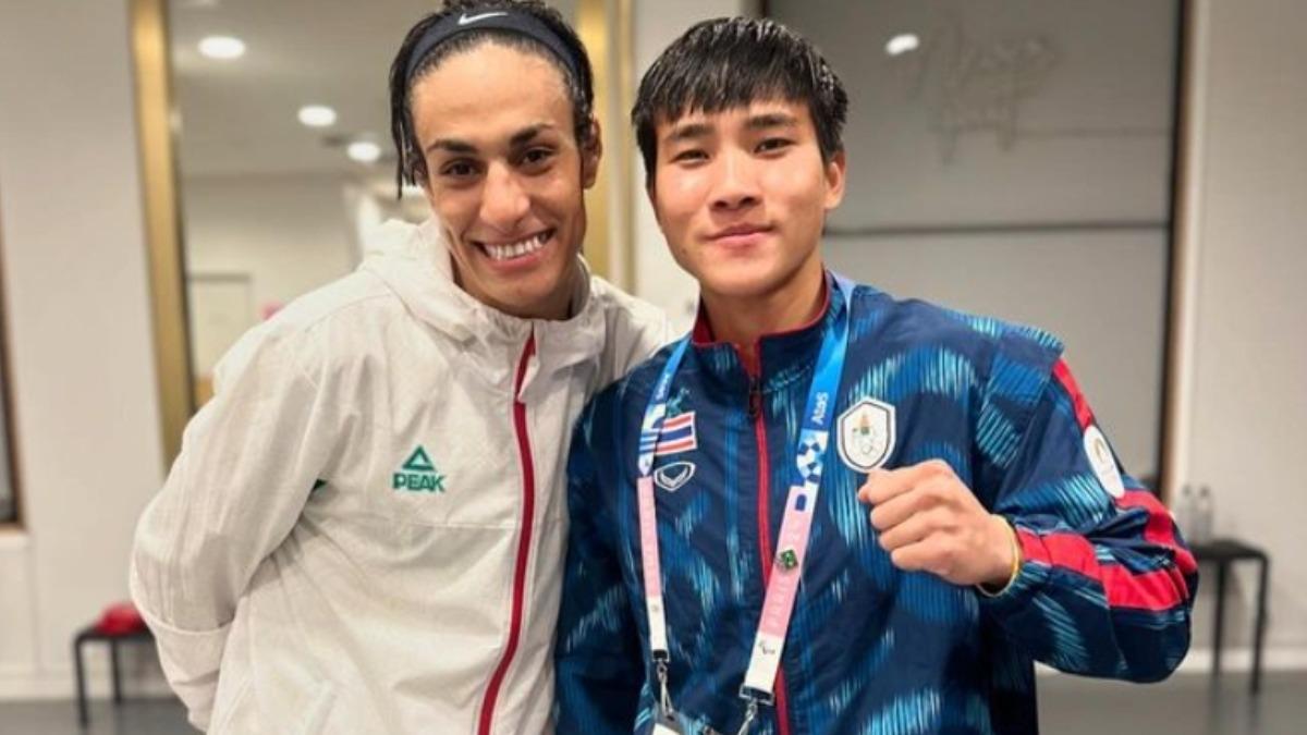 素萬那彭（右）與克莉芙合影。（圖／翻攝自IG@janjaem_boxing）