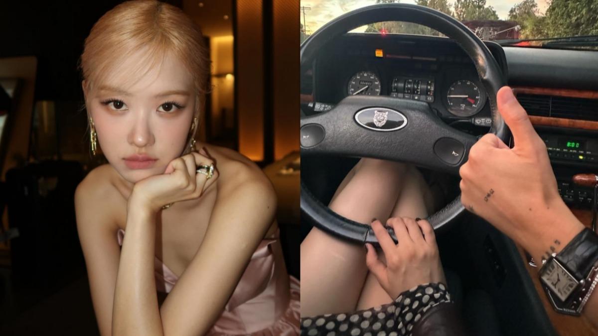 Rosé前天分享自己開車出遊的照片。（圖／翻攝自Rosé IG）