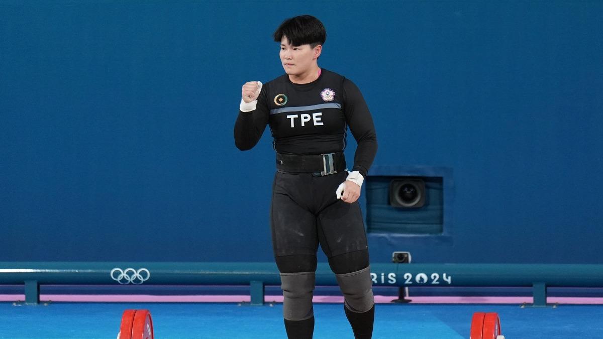 Chen Wen-huei finishes sixth in Olympic weightlifting (Courtesy of Chinese Taipei Olympic Committee) Chen Wen-huei finishes sixth in Olympic weightlifting