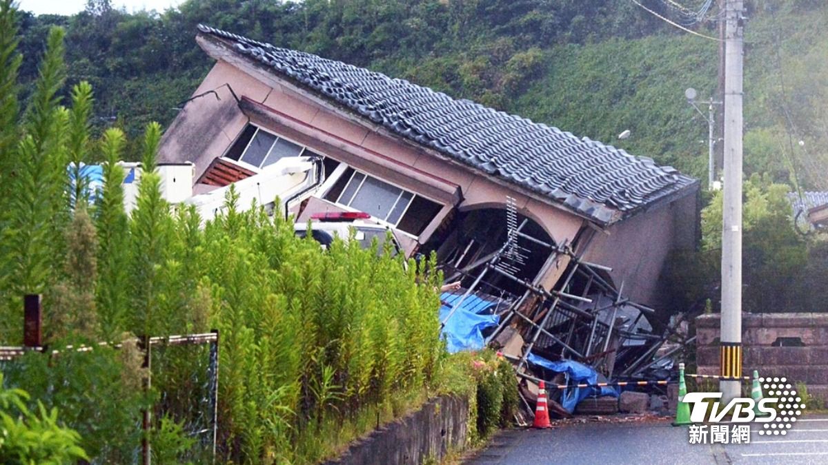 日本宮崎縣外海8日發生7.1強震。（圖／達志影像美聯社）