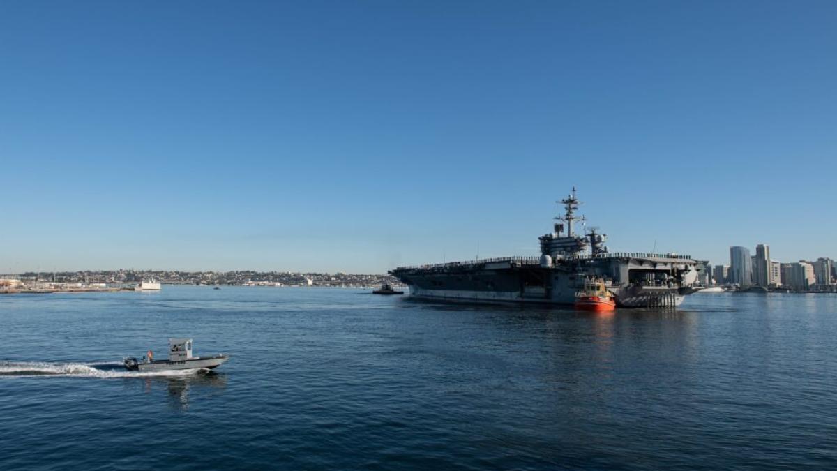 美軍航空母艦「林肯號」。（圖／翻攝自美國海軍網頁navy.mil）