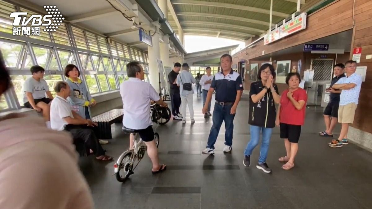 嘉義大林車站發生一起站務人員遭攻擊事件。（圖／TVBS）