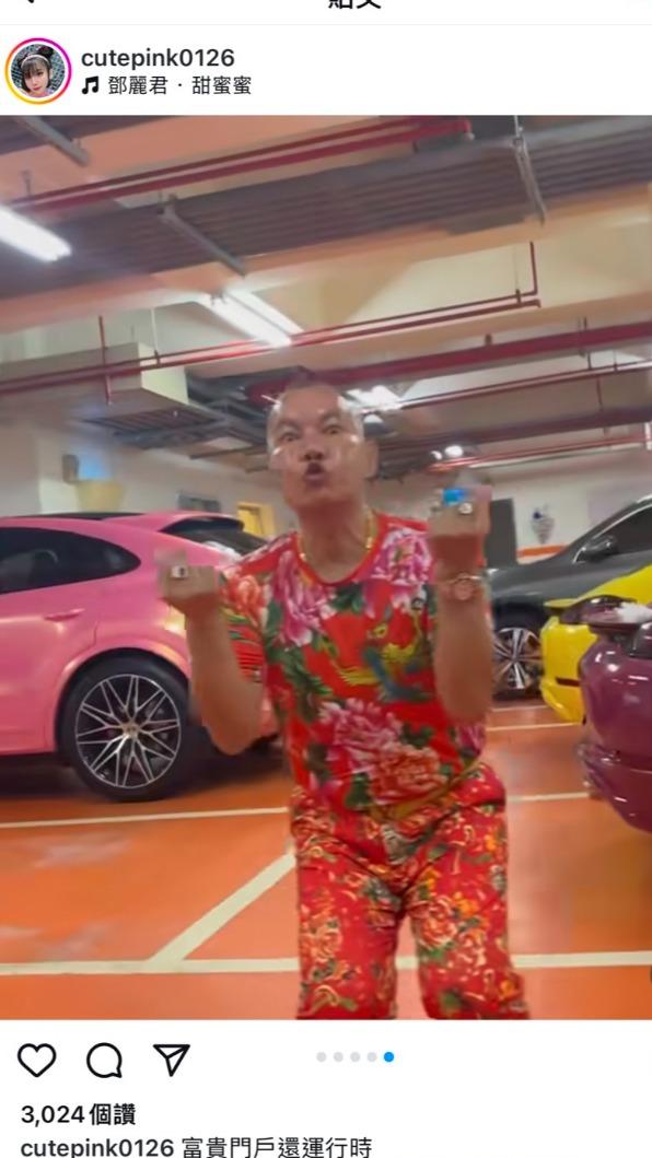 胡漢龑對星宣比手指愛心、嘟嘴。（圖／翻攝自星宣IG）