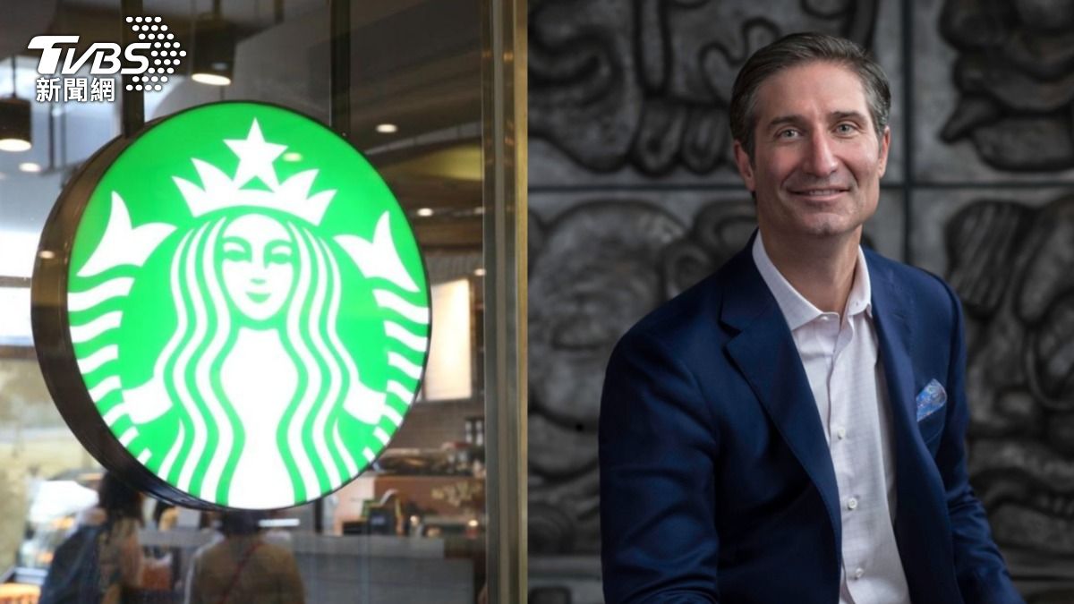 連鎖咖啡業者星巴克（Starbucks）新CEO尼科（Brian Niccol）。（圖左／shutterstock 達志影像、圖右／翻攝自 X@MorningBrew）