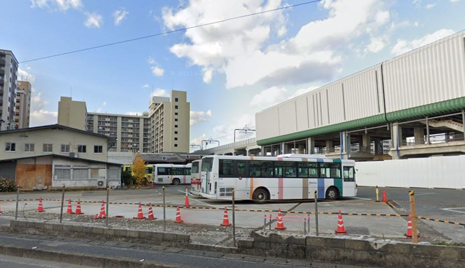 西鐵巴士終點站雑餉隈車庫。（翻攝自google maps）