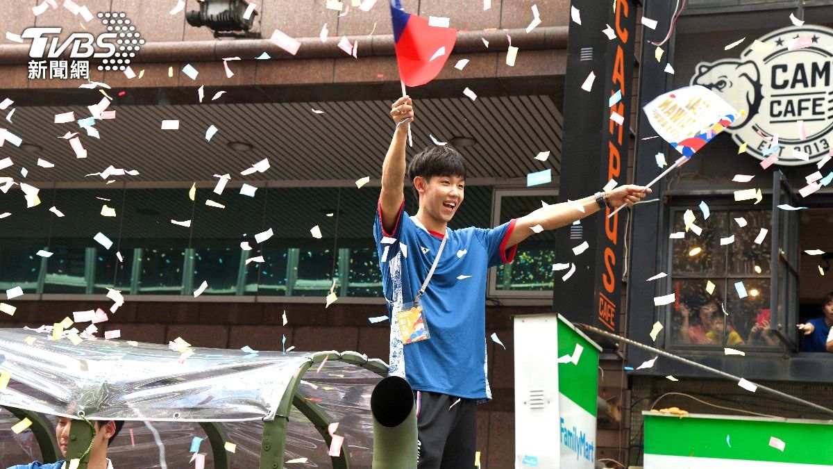 田徑好手彭名揚。(圖/胡瑞麒攝)