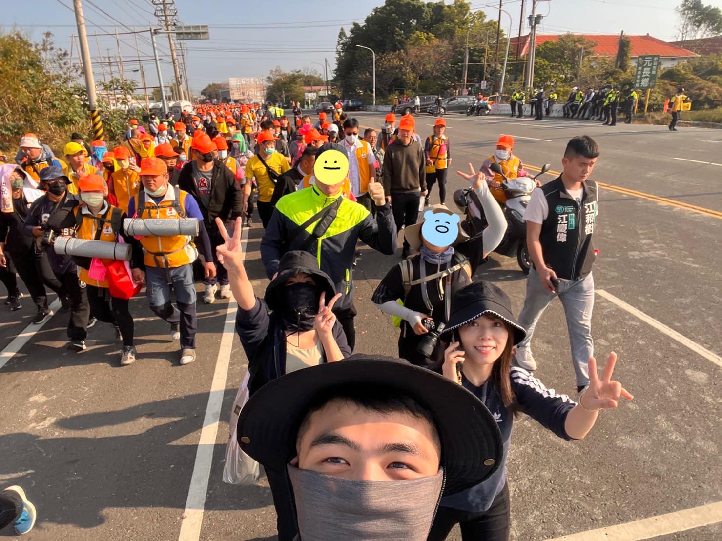 陳智菡貼出參與大甲媽遶境的照片辯駁。(圖/翻攝自陳智菡臉書)