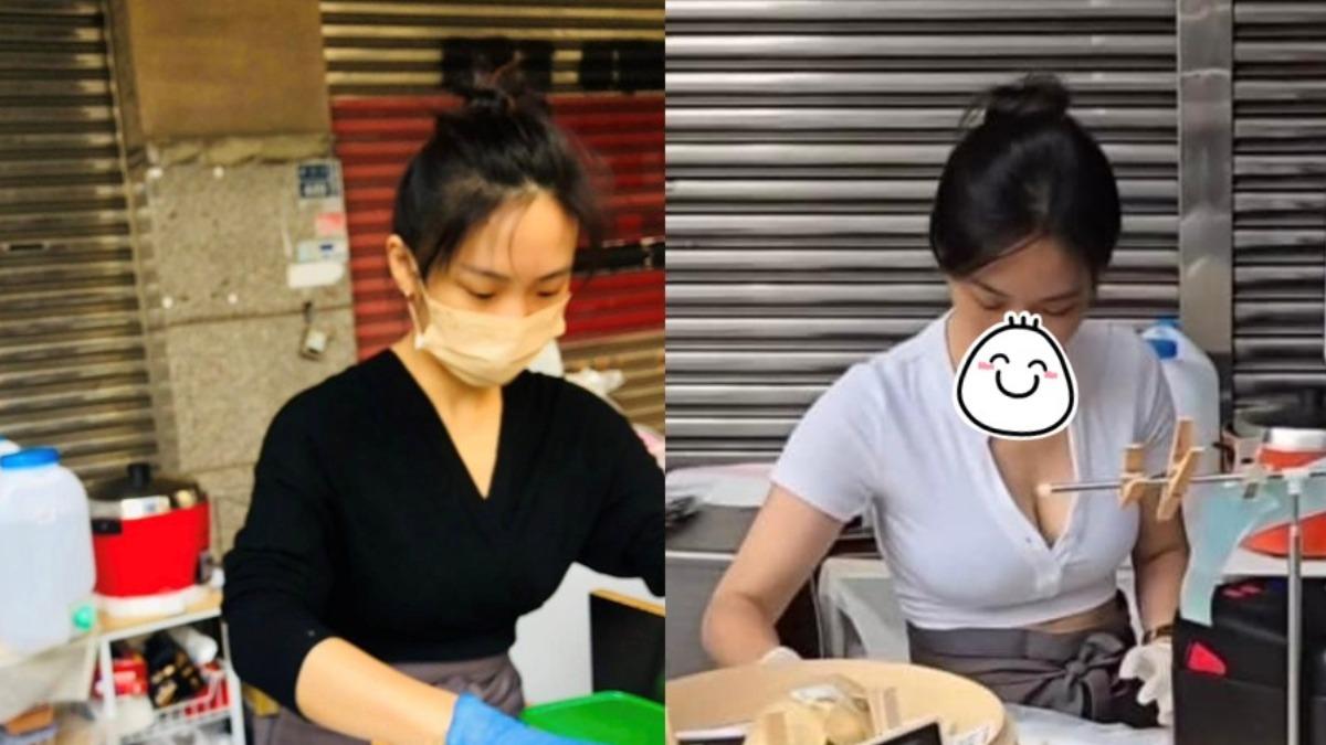 飯糰攤的可愛闆娘也引發社團討論。（圖／翻攝自高雄揪出遊臉書社團）