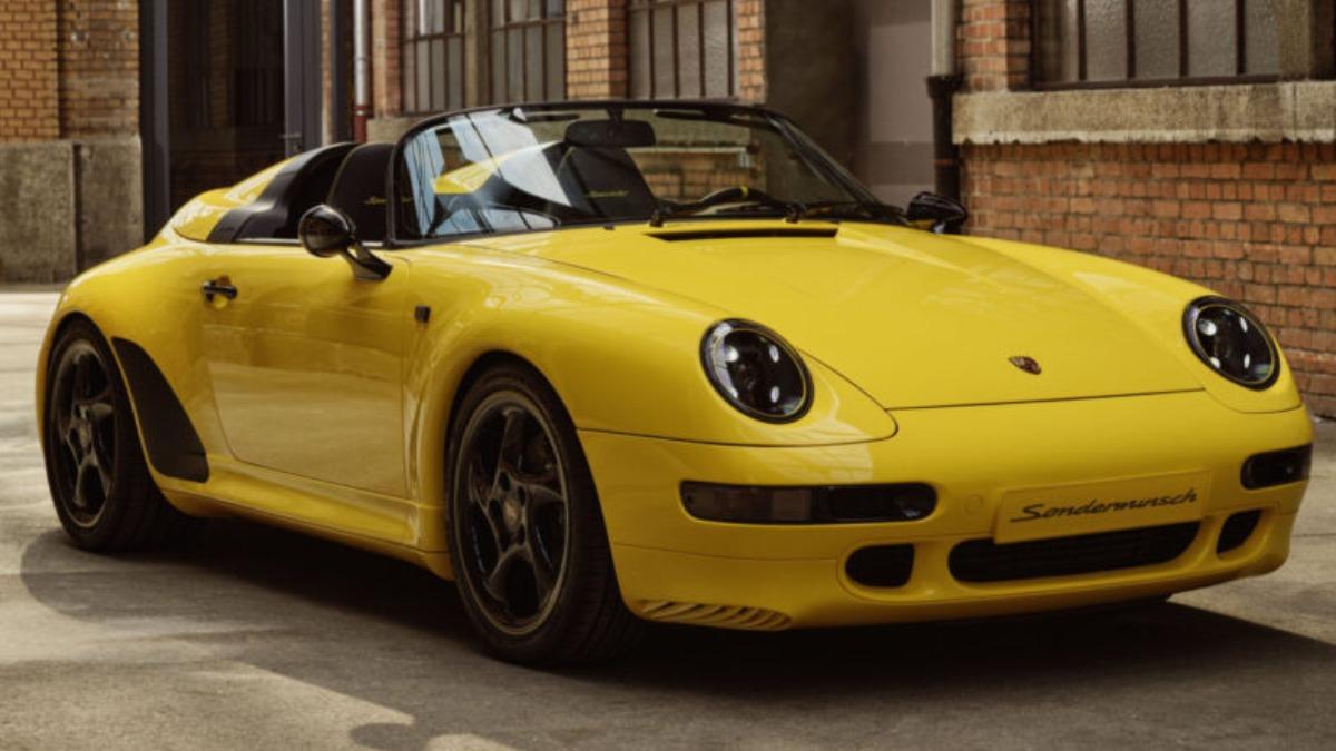 Porsche在蒙特雷汽車週上亮相全球唯一的993世代911 Speedster車型。（圖／Porsche提供）