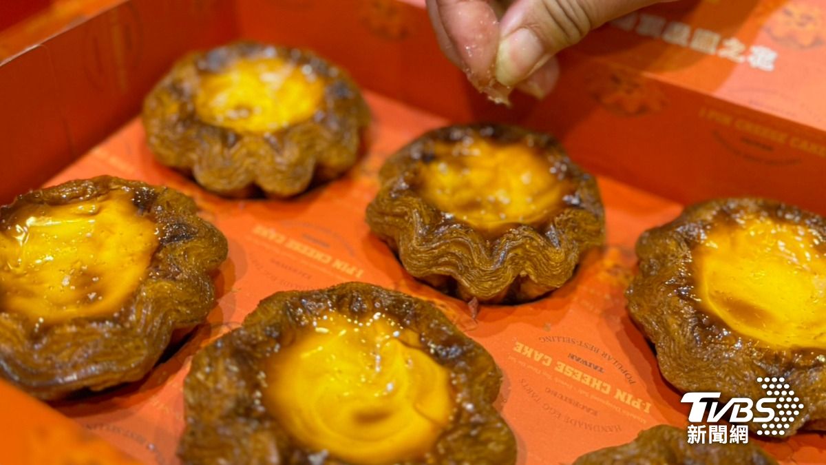 「千層蛋塔」栩栩如生。（圖／林雅婷攝）