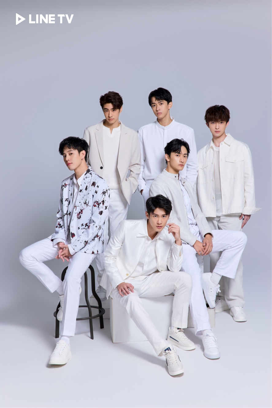 《獨佔接班人》毛祁生、張家陞、徐瑋澤、朴靖恆、孫麥傑、鄭吏佑帥到被大讚可以「男團出道」。（圖／LINE TV提供）