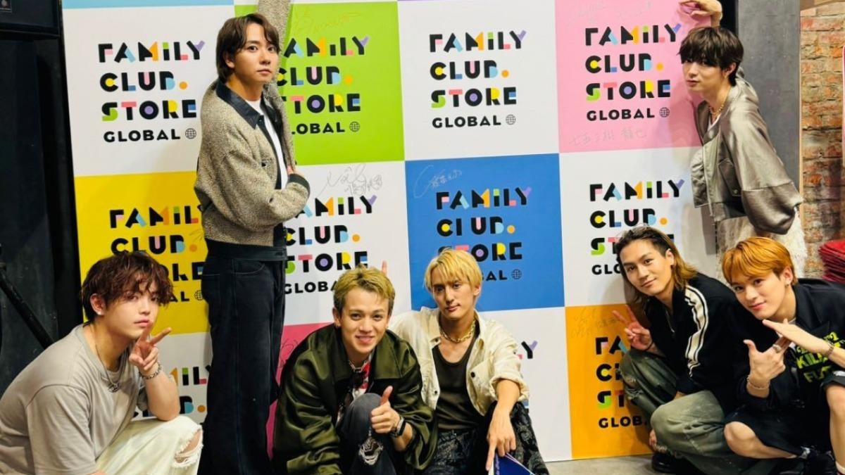 Travis Japan全員一起造訪在華山的「FAMILY CLUB.STORE」快閃店。（圖／翻攝自travis_japan_official IG）