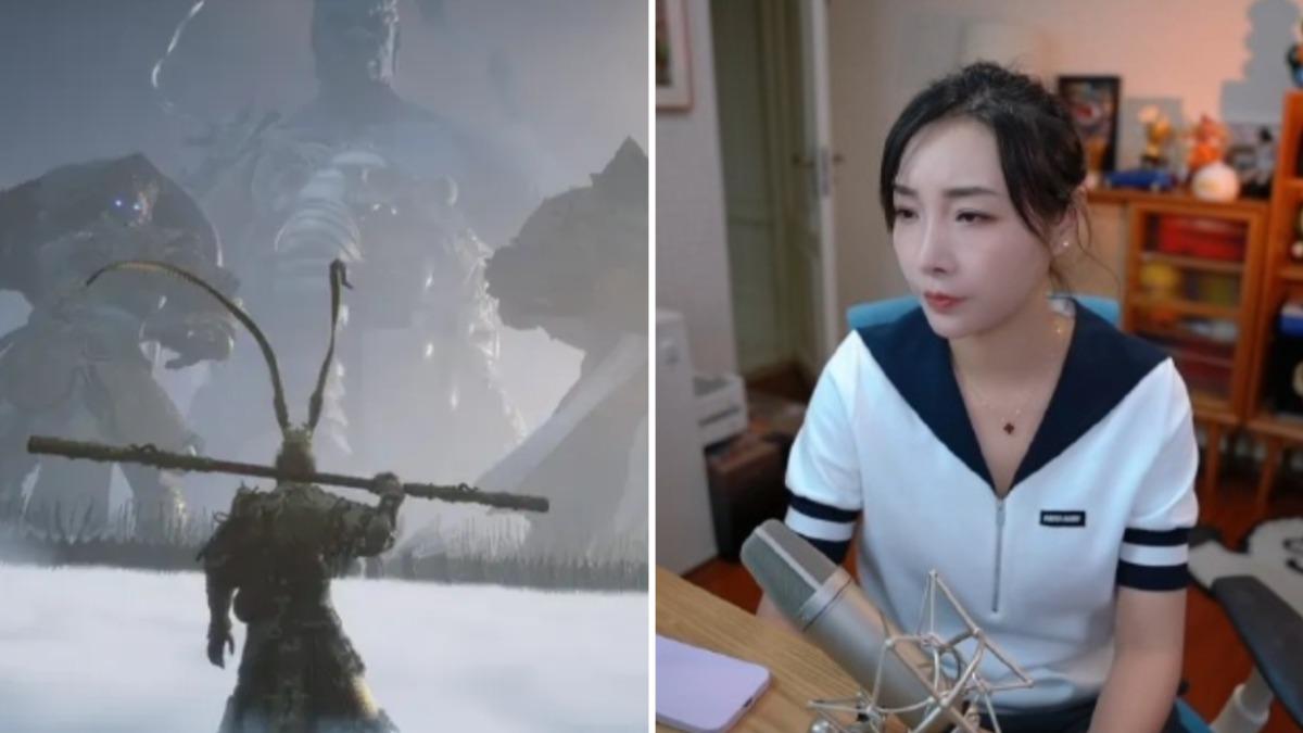 陸女直播主講兩句遊戲中的顯示的經文就被封禁。（圖／擷取自pcgamer、翻攝自微博 張嘉森_槓桿哥）