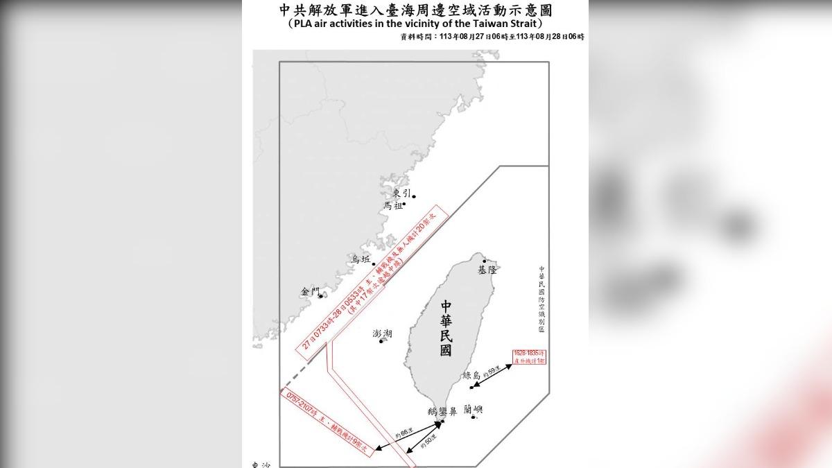 Military of Defense reports 38 PLA military incursions (TVBS News) Military of Defense reports 38 PLA military incursions