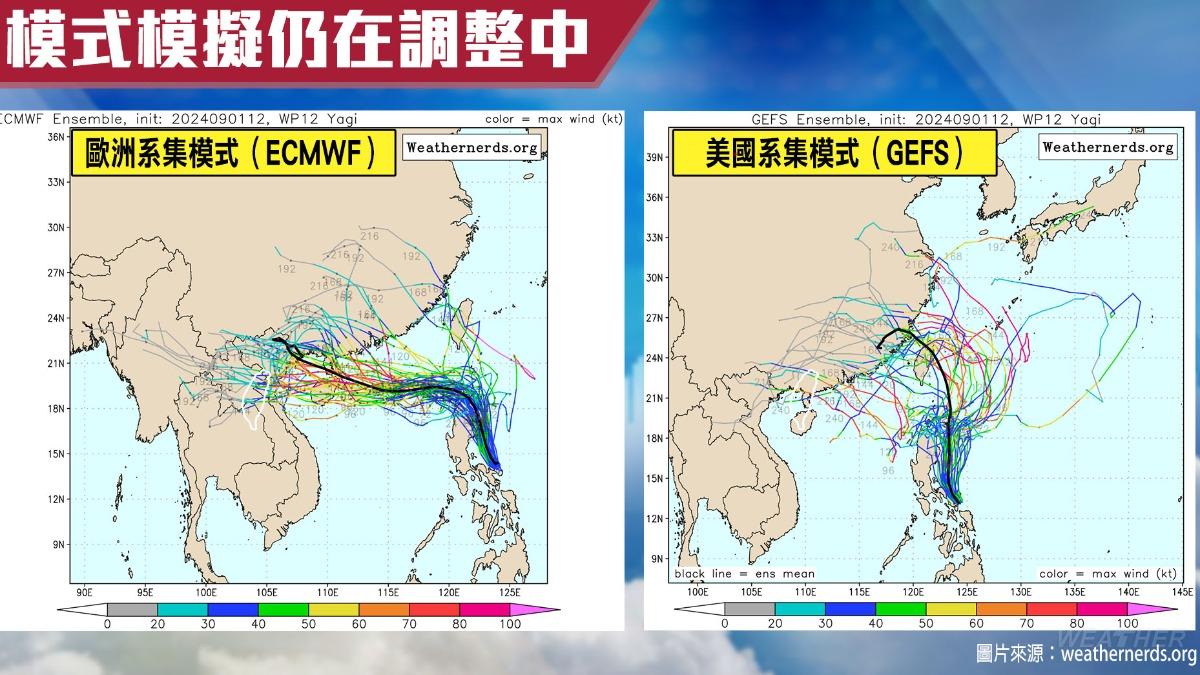 摩羯颱風路徑。​​​​​​​（圖／中央氣象署）