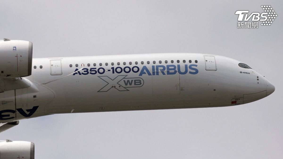 本次發生引擎零件故障的是A350-1000型客機。（圖／達志影像路透社）