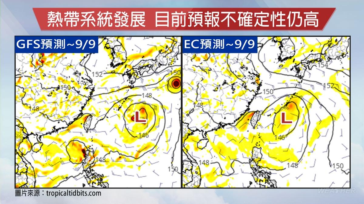 下週台灣東方海面不排除有颱風生成。（圖／TVBS）