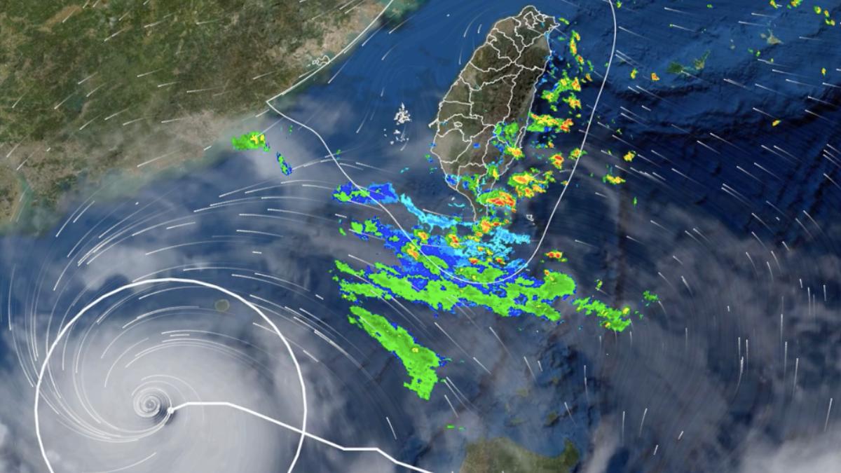 天氣／摩羯升級強颱！外圍環流「2縣市」大雨特報　最新路徑曝