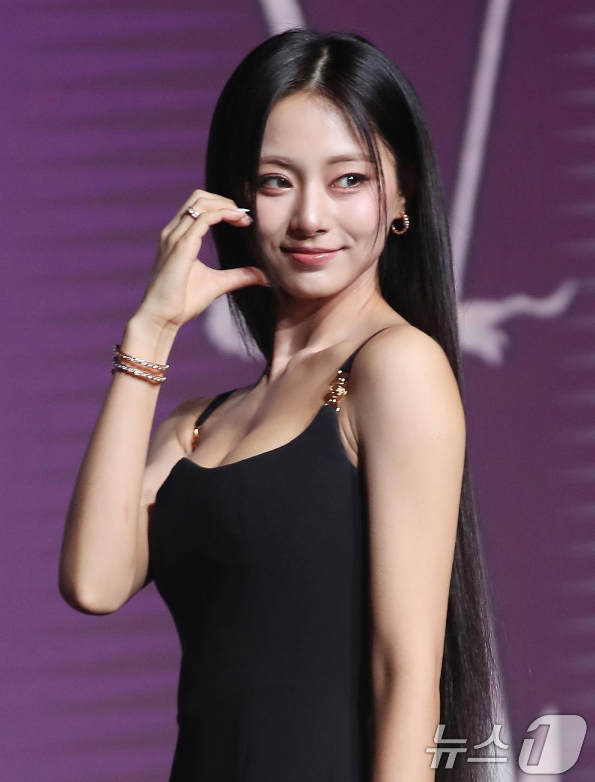 為了首張單飛專輯,周子瑜今天下午在首爾舉辦發片記者會。(圖/news1提供)