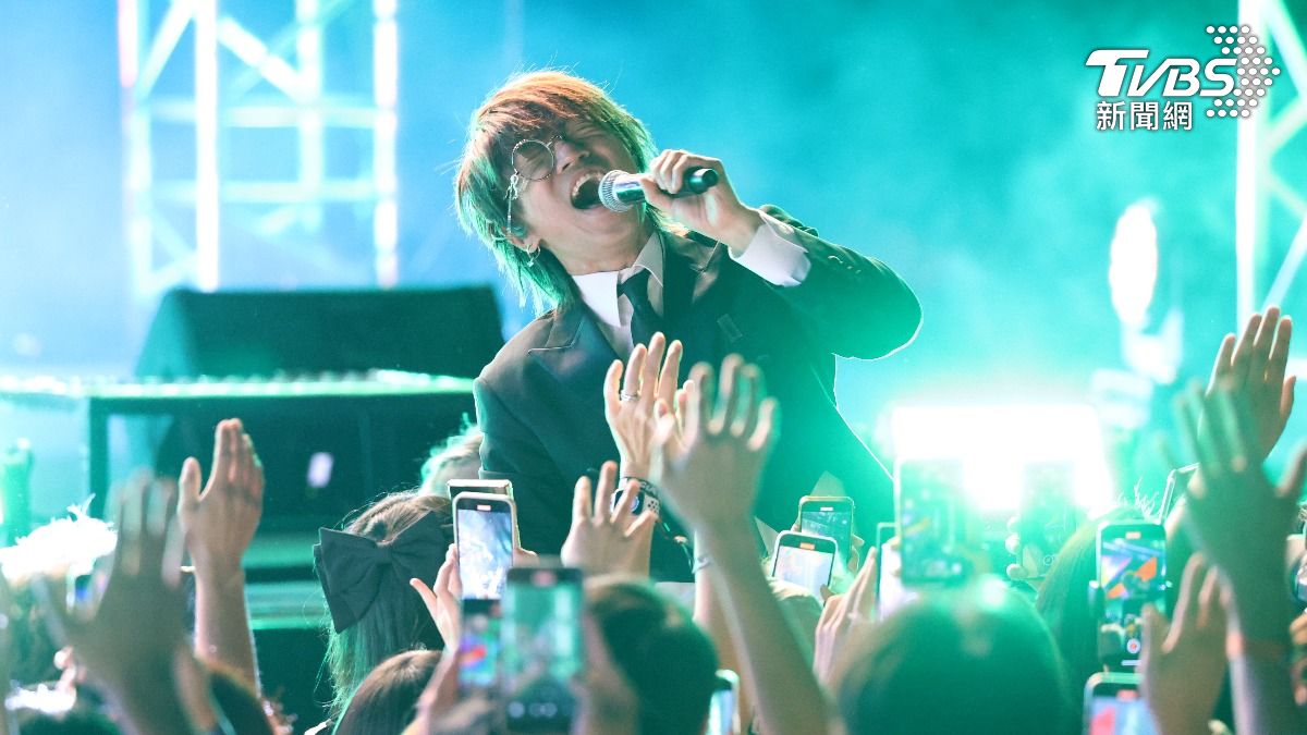 田中雪男帶來3首個人歌曲，炒嗨現場氣氛。（圖／張哲鳴攝）