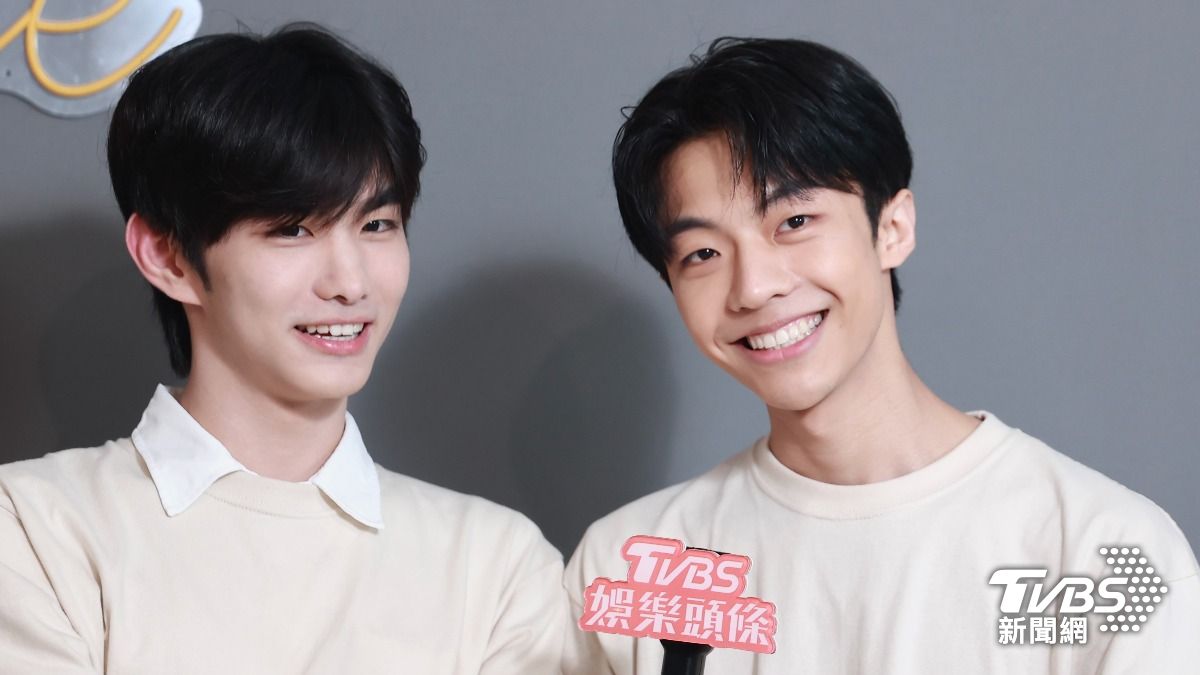 楊壬豪(右)被說像男神許光漢,禾雁凱則被封是「台版車銀優」。(圖/黃城碩攝)