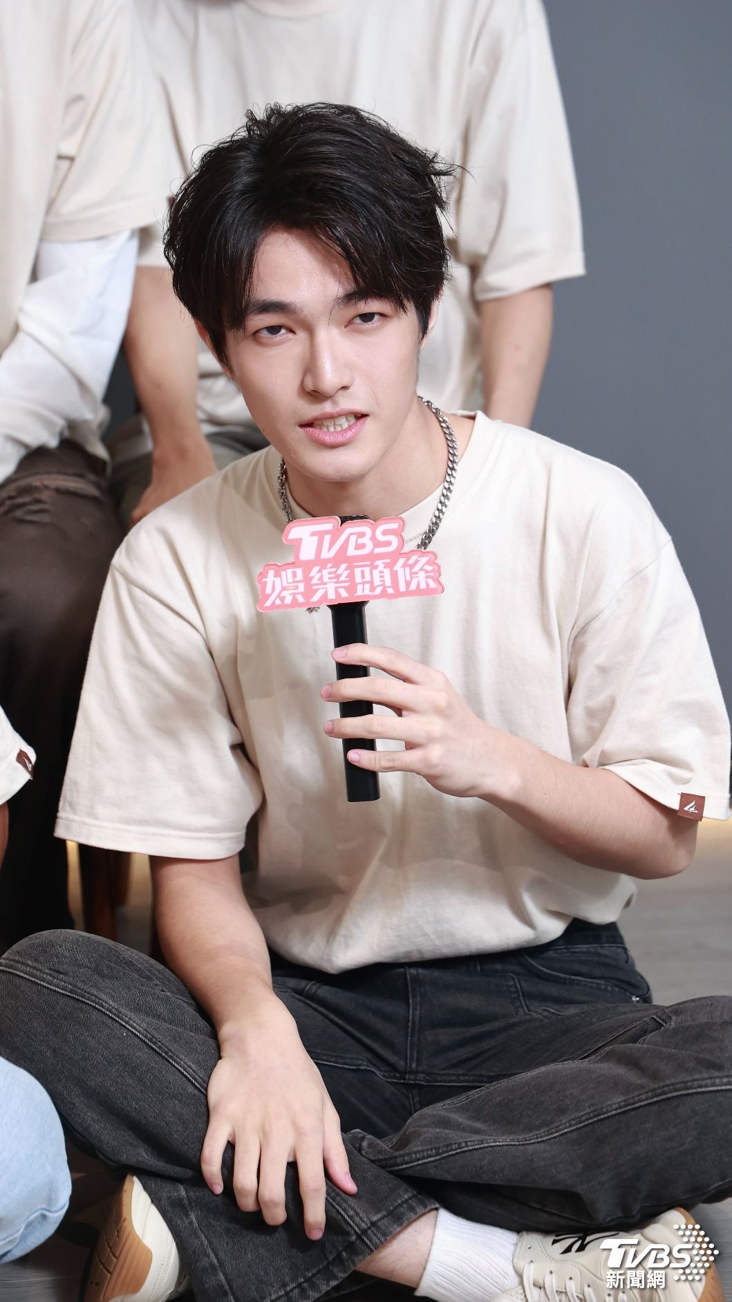 鄭彫秦被說像金城武。(圖/黃城碩攝)