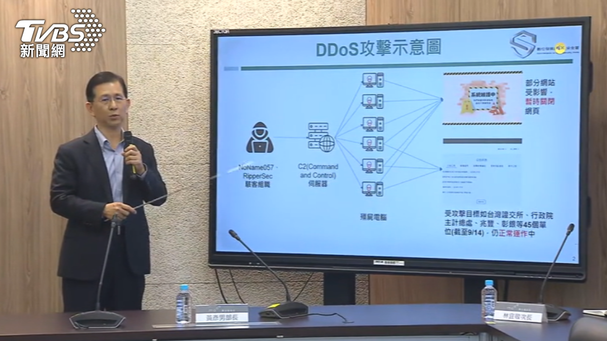 親俄駭客網攻！　數發部：全台45單位受影響