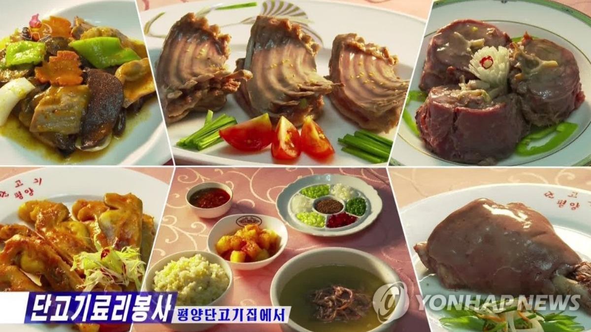 北韓「鼓勵食狗肉」！料理比賽蒸煮燉通通來，狗肉餐廳接客接不完。（圖／擷取自韓聯社）