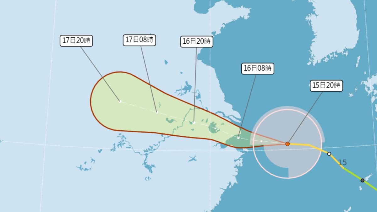 貝碧佳持續增強中　恐成75年來登陸上海最強颱風