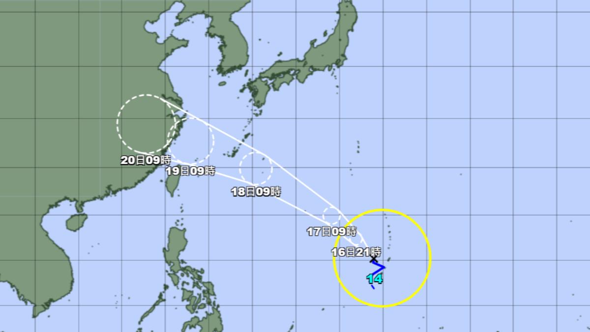 日本氣象廳：颱風葡萄桑19日最靠近台灣　蘇力恐接力成颱最新路徑曝