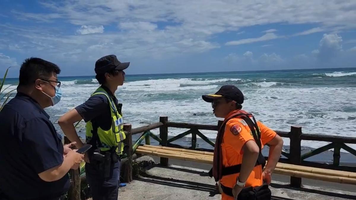 台東縣長濱鄉外海疑有航空器墜海。（圖／民眾提供）