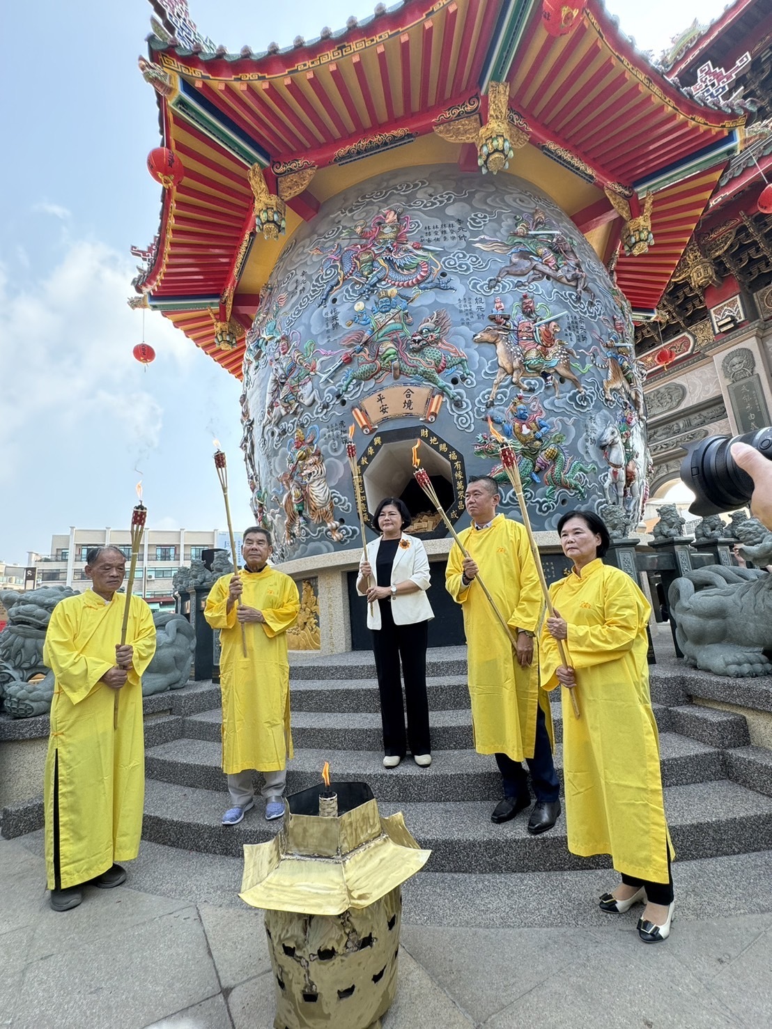 雲林縣北港武德宮購買碳權，兼顧傳統信仰文化與永續發展。（圖／中央社）