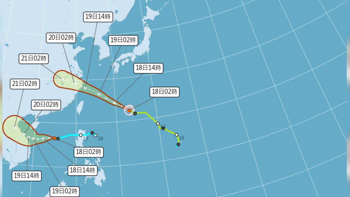 Taiwan braces for heavy rain as typhoon moisture approaches (Courtesy of CWA) Taiwan braces for heavy rain as typhoon moisture approaches